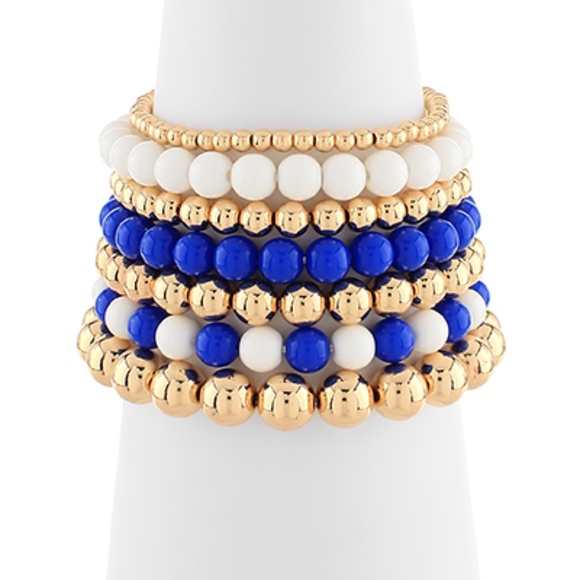 7 Row Multi Size Beaded Bracelet - Picture 1 of 2